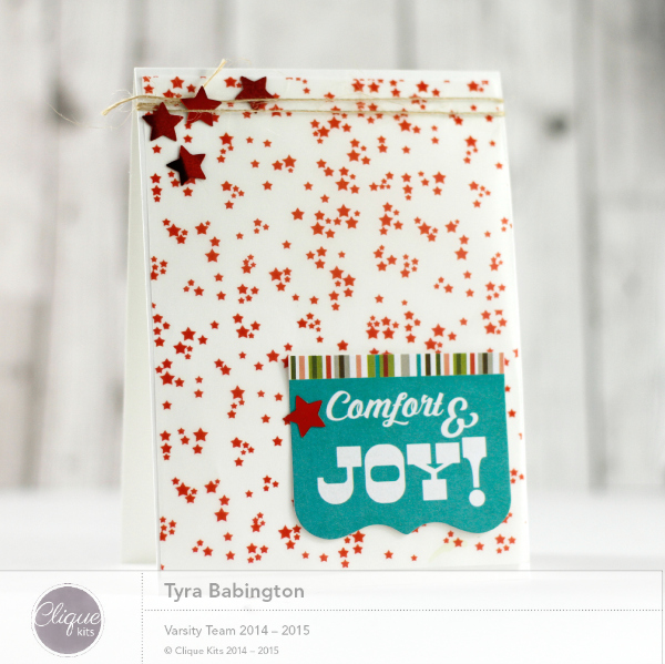 Tyra Babington Clique Holiday Cards Comfort and Joy Card