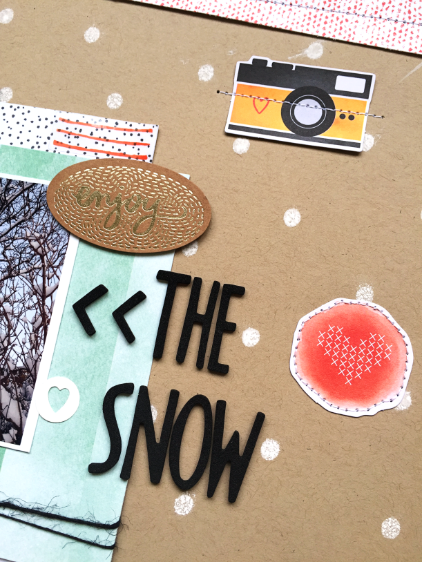 Enjoy the Snow layout, @Danielle de Konink, @Cliquekits, #cliquekits #scrapbooking #DIY #CKTailorMade